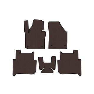 Rubber floor mats Carsuit (2 rows, 2006-2010, 7-seater, brown) Volkswagen Touran 2003-2010 photo 1