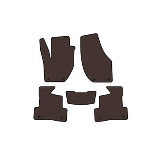 Rubber floor mats Carsuit (2012-2016, HB, brown) Volvo V40 2012- photo 1