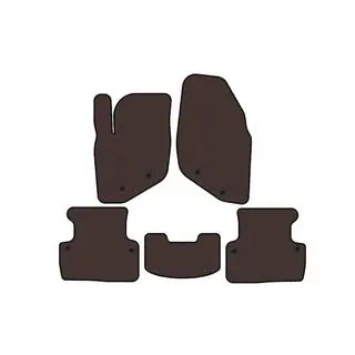 Rubber Floor Mats Carsuit (Brown) photo 1