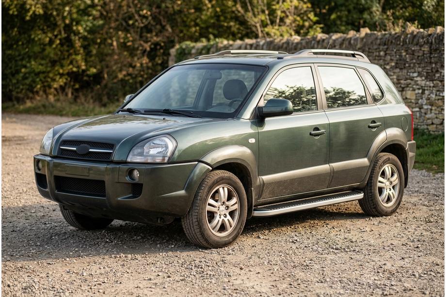 Hyundai Tucson JM 2004- Side Steps Tayga Grey (2 pcs, Aluminum) Image
