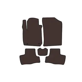 Rubber Floor Mats Carsuit (Brown) photo 1