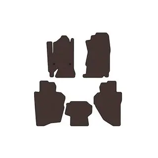 Rubber Floor Mats Carsuit (Brown) photo 1
