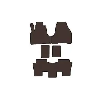 Rubber Floor Mats Carsuit (Brown) photo 1