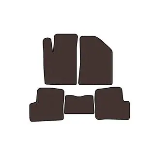 Rubber Floor Mats Carsuit (Brown) photo 1