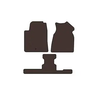 Rubber floor mats Carsuit (1+3 row, 2013-2017, brown) photo 1