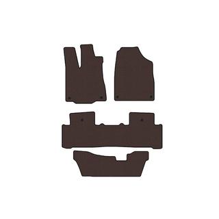 Rubber floor mats Carsuit (3 rows, brown) Acura MDX 2013-2020 photo 1