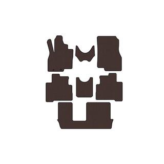 Rubber floor mats Carsuit (3 rows, brown) Mitsubishi Grandis 2003-2011 photo 1
