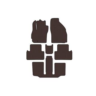 Rubber floor mats Carsuit (3 rows, 7-seater, brown) Mazda 5 2005-2009 photo 1