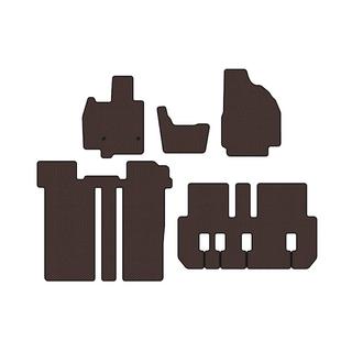 Rubber Floor Mats Carsuit (3 Rows, 6-Seater, Brown) Toyota Previa 2006-2019 photo 1