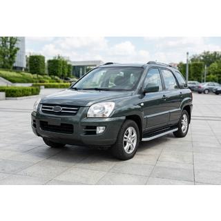 Side Steps Tayga Grey (2 pcs, Aluminum) Kia Sportage 2004-2010 photo 1
