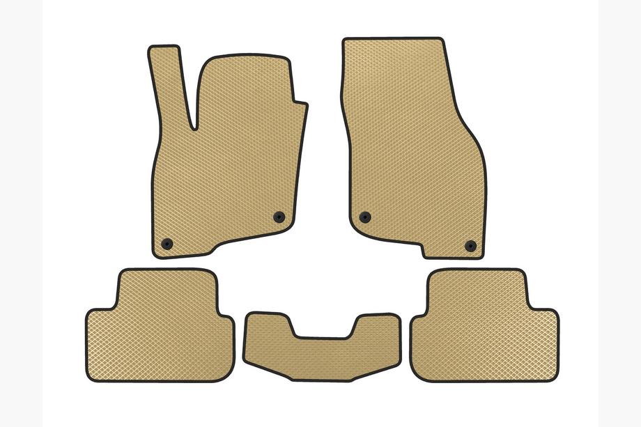 Audi Q2 2016- EVA Floor Mats (For e-tron 2019-, China, Beige) Photo 1