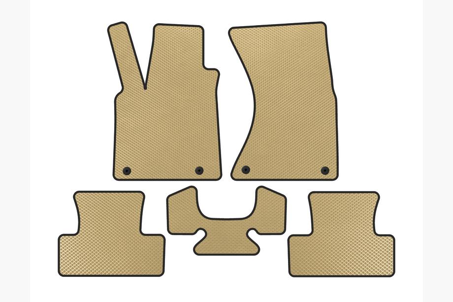 Audi Q5 2008-2017 EVA Floor Mats (2008-2012, Beige) Image