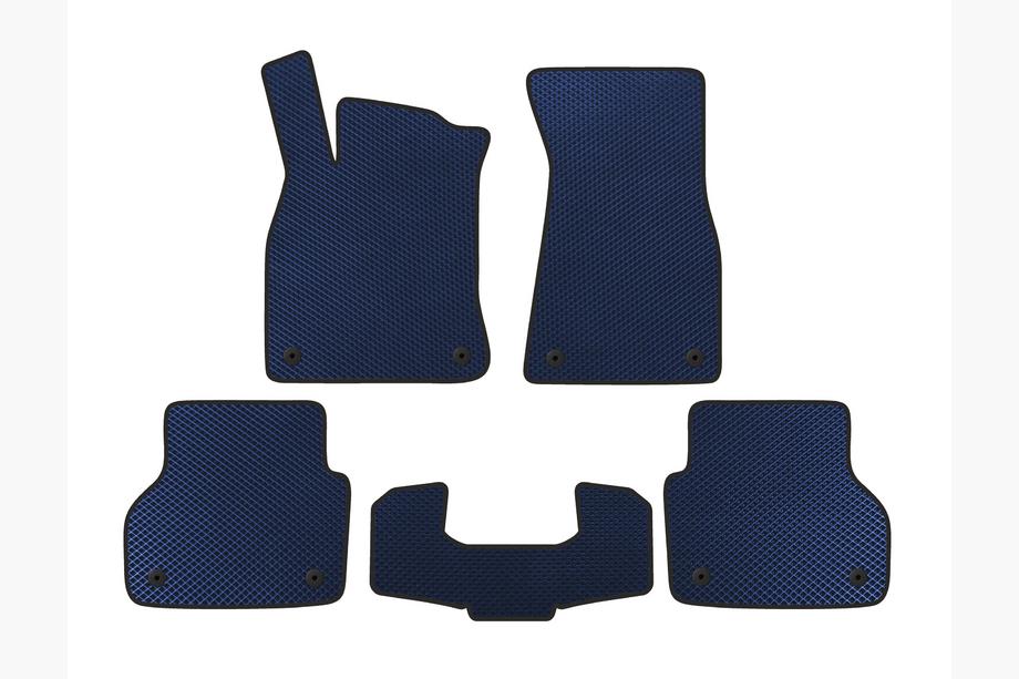 Audi A6 C8 2018–2025 EVA Floor Mats V1 (Blue) Image