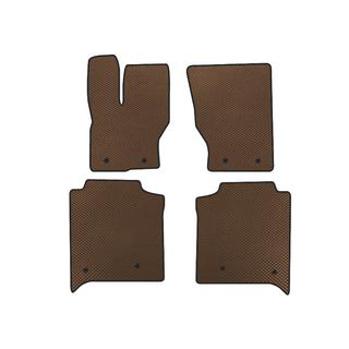 EVA Floor Mats (Long, Rear Row with Console, Brown)