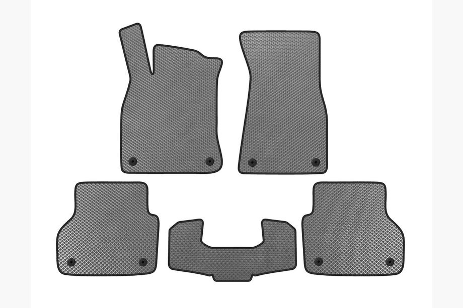 Audi A6 C8 2018–2025 EVA Floor Mats V1 (Gray) Image