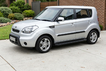 Kia Soul I 2008-2013 Side Steps Allmond Black (2 pcs, Aluminum) photo 1