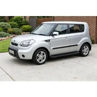 Side Steps Allmond Black (2 pcs, Aluminum) Kia Soul I 2008-2013 photo 1