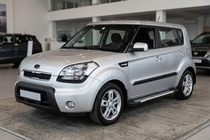 Kia Soul I 2008-2013 Side Steps Line (2 pcs, Aluminum) photo 1
