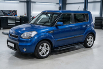 Kia Soul I 2008-2013 Side Steps RedLine Black (2 pcs, Aluminum) photo 1