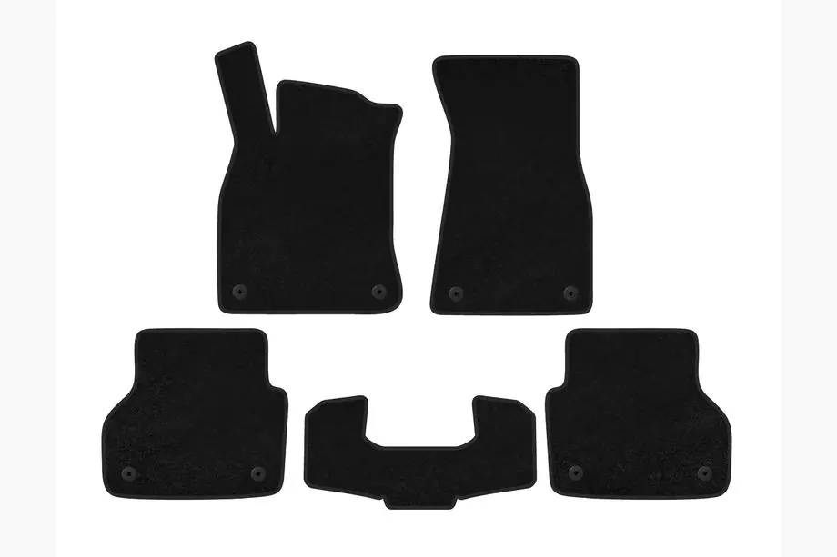 Audi A6 C8 2018–2025 Textile Floor Mats Premium V1 (Black) Photo 1