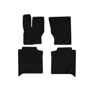 Deluxe Textile Floor Mats (Long, Rear Row with Console, Black)