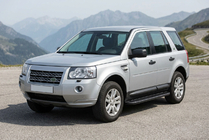 Land Rover Freelander II 2006–2014 Side Steps Bosphorus Black (2 pcs, Aluminum) photo 1