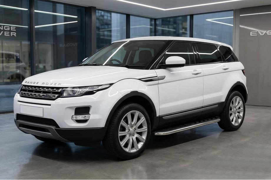 Range Rover Evoque 2012-2018 Side Steps Maydos V1 (2 pcs, Aluminum & Stainless Steel) Image