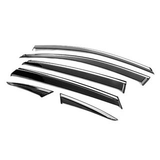 Window Deflectors with Chrome Trim Niken Luxury (6 pcs) MG ZS 2017- photo 2