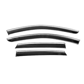 Window deflectors with chrome trim Niken Luxury (2024-, 4 pcs) photo 1