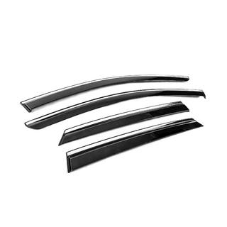 Window deflectors with chrome trim Niken Luxury (2024-, 4 pcs) photo 3