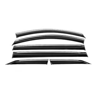 Window Deflectors with Chrome Trim Niken Luxury (6 pcs) Toyota Sienna 2020- photo 1
