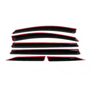 Window Deflectors with Chrome Trim Niken Luxury (6 pcs) Toyota Sienna 2020- photo 4