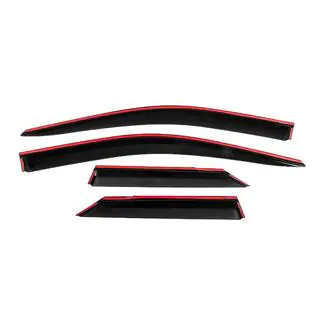 Window Deflectors with Chrome Trim Niken Luxury (4 pcs) photo 4