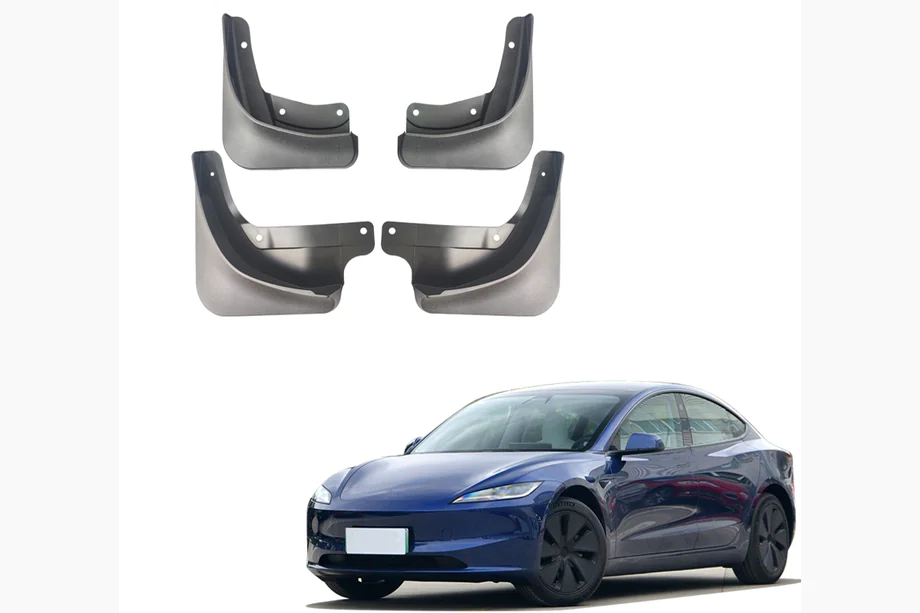 Tesla Model 3 2017- Original Premium Mud Flaps (2023+, 4 pcs) Photo 1