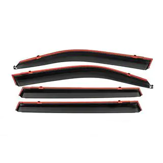 Window Deflectors with Chrome Trim Niken Luxury (2008-2015, 4 pcs) photo 3