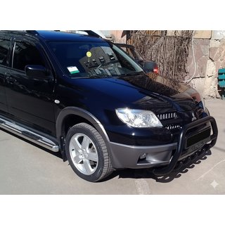 Bull Bar WT004 Black (Stainless Steel) Mitsubishi Outlander 2001-2006 photo 4