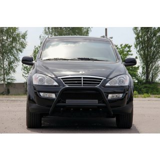 Bull Bar WT003 Black Stainless Steel SsangYong Kyron 2005-2014 photo 2