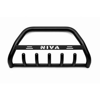 Bull Bar WT004 Black (Stainless Steel) Chevrolet Niva 1998-2020 photo 3