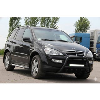 Bull Bar WT003 Black Stainless Steel SsangYong Action 2005-2018 photo 1