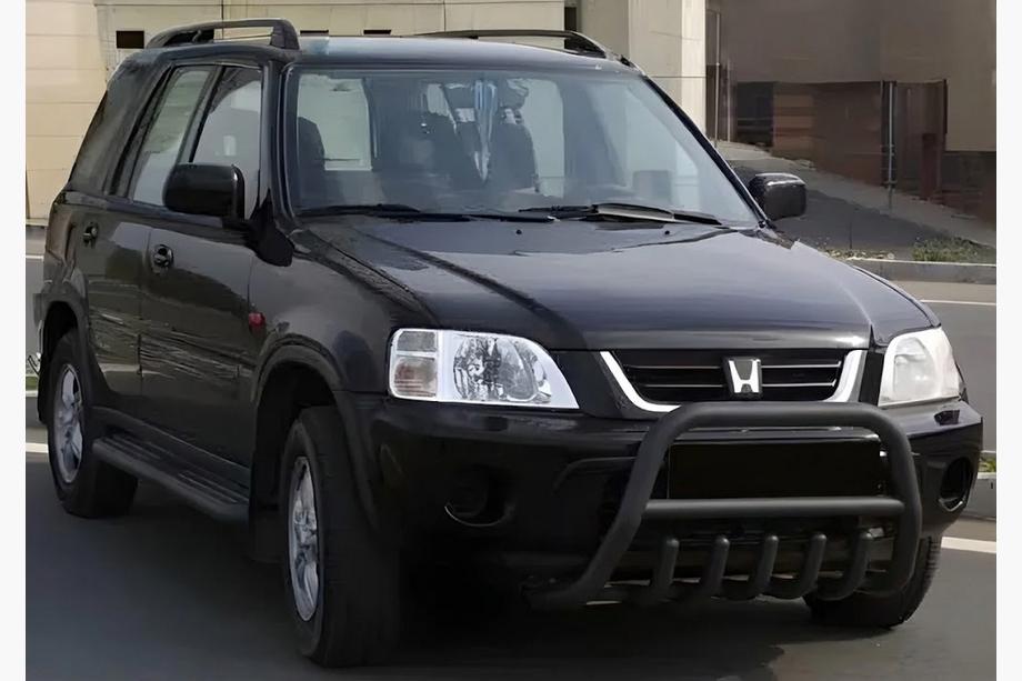 Honda CRV 1996-2001 Bull Bar WT003 Black Stainless Steel Image