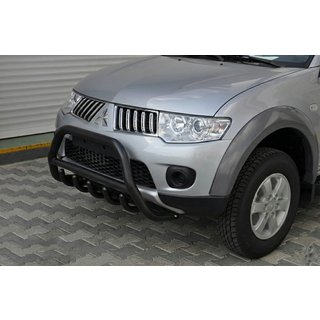 Front Guard WT003 Black (Stainless Steel) Mitsubishi Pajero Sport 2008-2015 photo 1