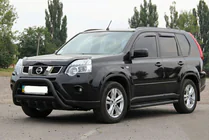 Nissan X-trail T31 2007-2014 Front Guard WT003 Black (Stainless Steel) photo 2