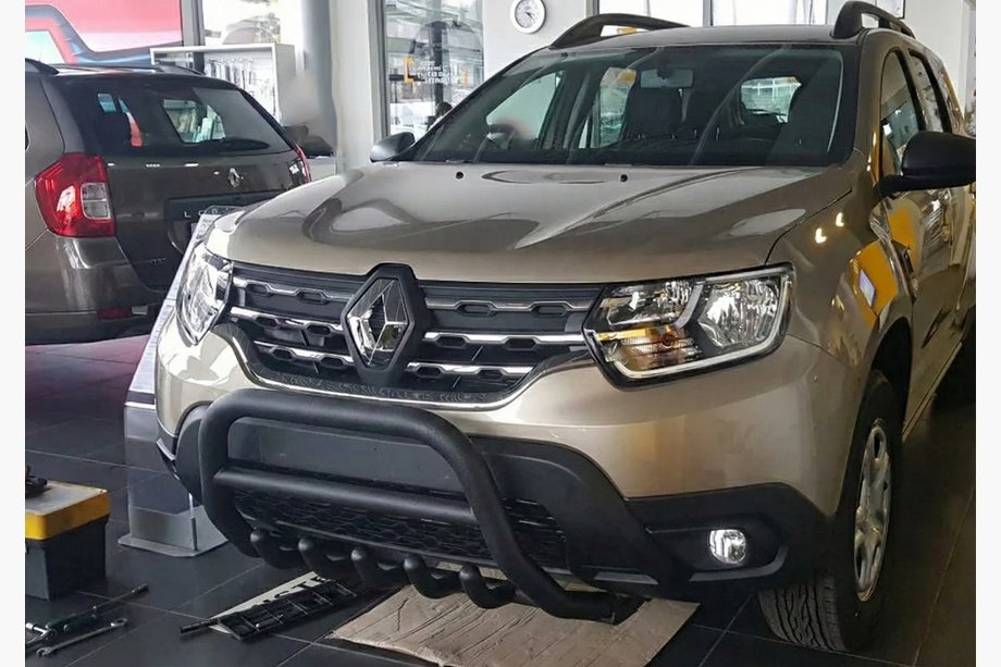 Renault Duster 2018-2024 Bull Bar without Logo WT003 Black (Stainless Steel) Photo 9