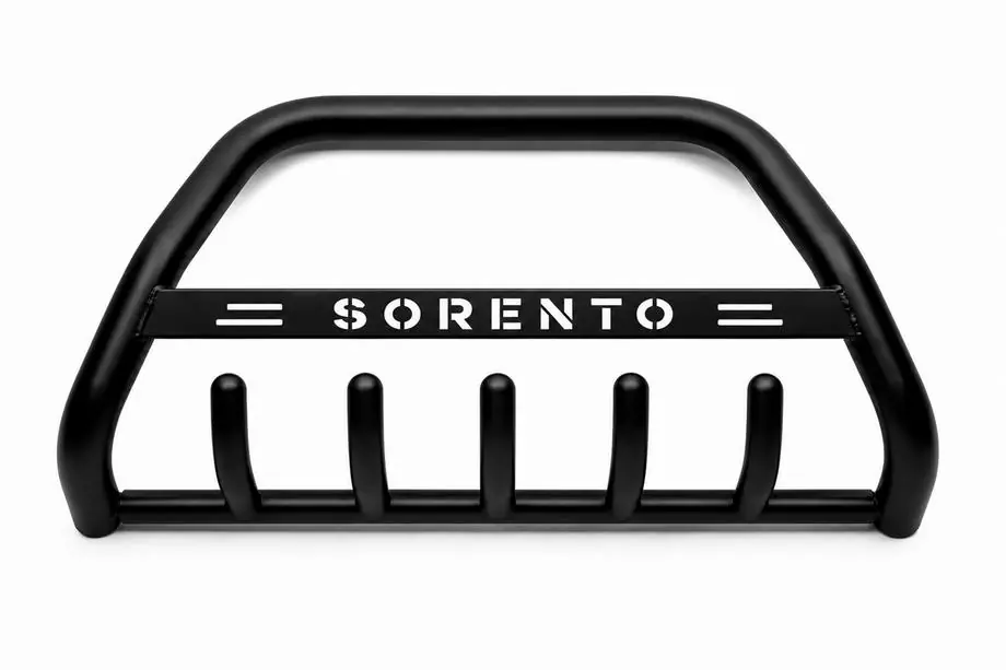 Kia Sorento I BL 2002-2009 Bull Bar WT004 Black (Stainless Steel) Photo 4