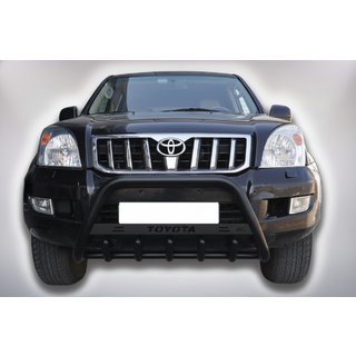 Bull Bar WT004 Black (Stainless Steel) Toyota Land Cruiser Prado 120 2002-2009 photo 1