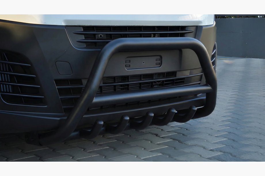 Opel Vivaro 2019- Bull Bar WT003 Black Stainless Steel Image