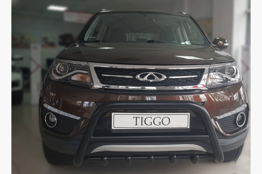 Chery Tiggo 5 2013- Bull Bar WT003 Black Stainless Steel Image