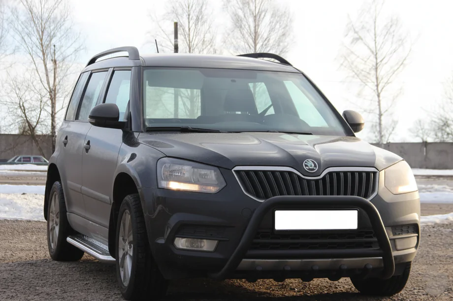 Skoda Yeti 2009-2017 Bull Bar WT003 Black Stainless Steel Photo 1