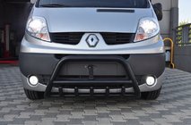 Renault Trafic 2001–2015 Bull Bar WT003 Black (Stainless Steel) photo 1