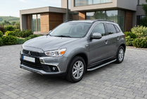 Mitsubishi ASX 2010-2023 Side Steps Tayga Grey (2 pcs, Aluminum) photo 1